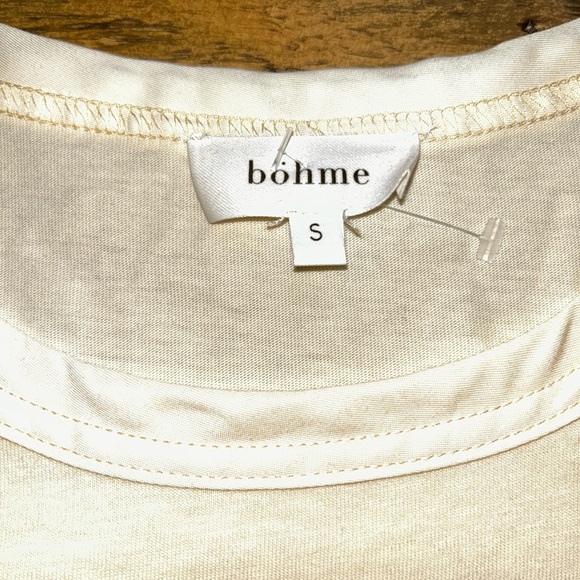 BOHME Natalie Tiered Midi Dress in Cream Bohemian Sleeveless Minimalist - Picture 10 of 13